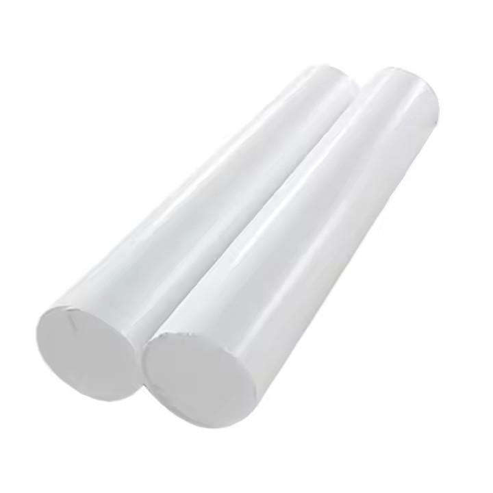 PTFE rod stock prepared for engineering-plastic machining inquiries