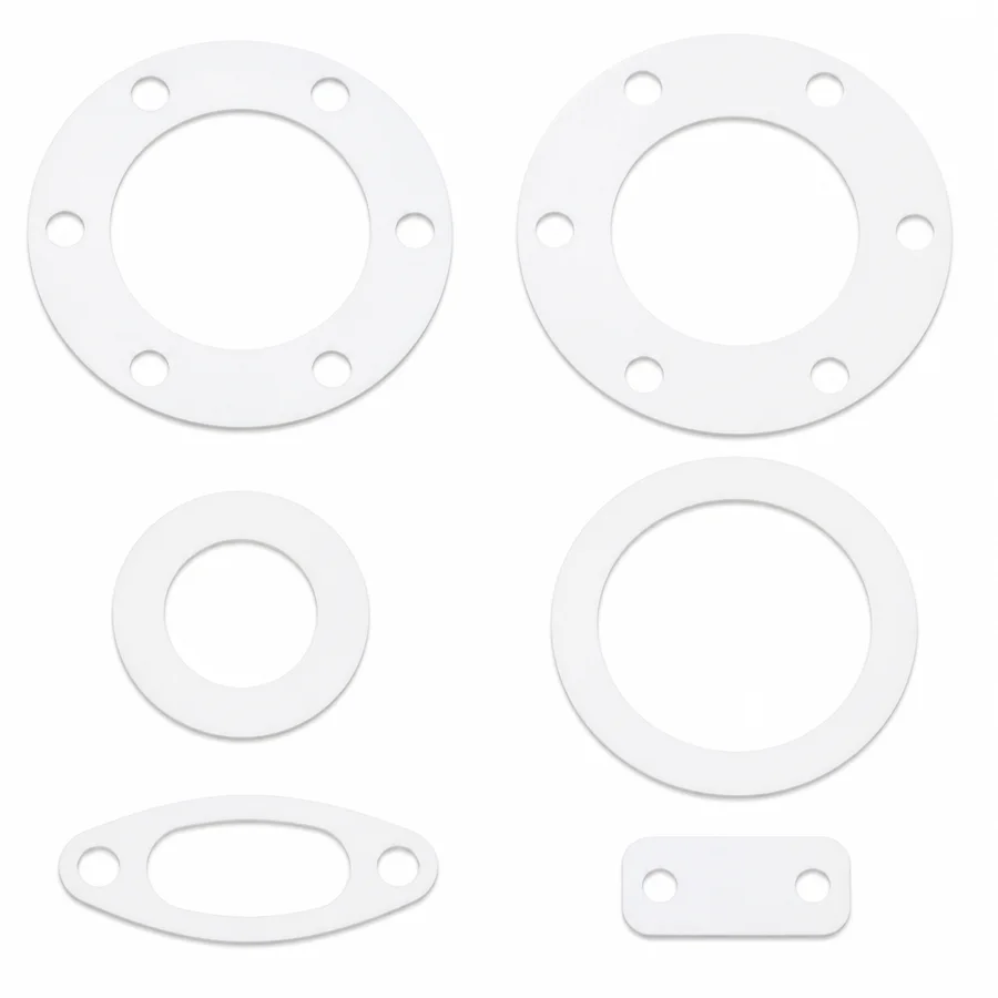 White PTFE gasket assortment