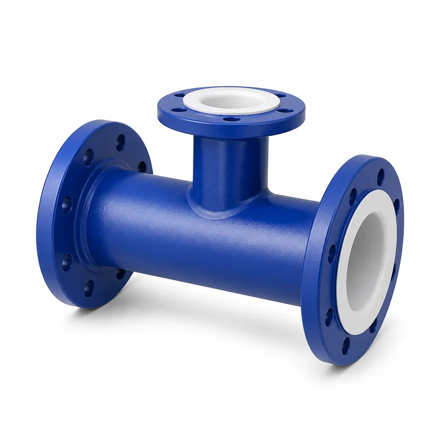 PTFE lined reducing tee reference
