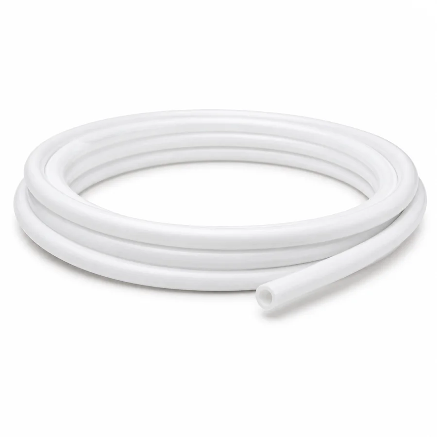 White PTFE tube stock